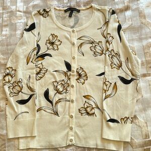 White House Black Market medium ivory cardigan. New without tags.